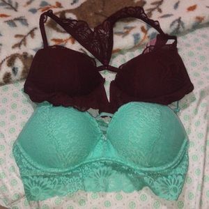 Victoria’s Secret bra/bralette bundle (push up!)